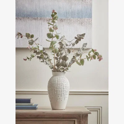 Cox and Cox Glazed Dotted Vase
