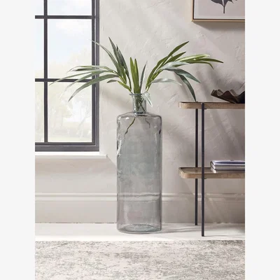 Cox and Cox Tall Recycled Glass Vase