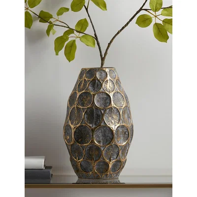 Cox and Cox Gilded Circles Vase