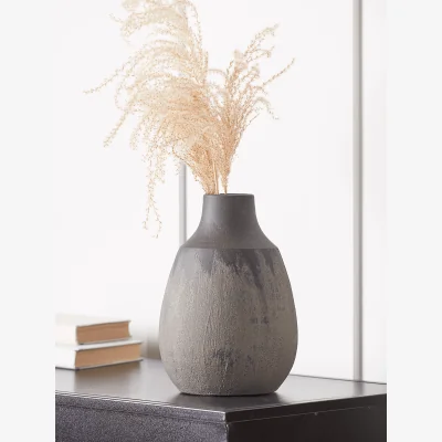 Cox and Cox NEW Textured Vase - Black