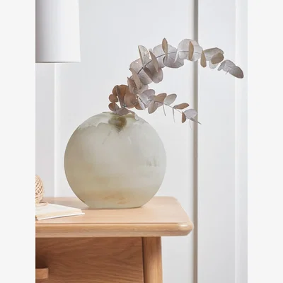 Cox and Cox Frosted Globe Vase