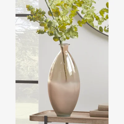 Cox and Cox NEW Dipped Frosted Glass Vase