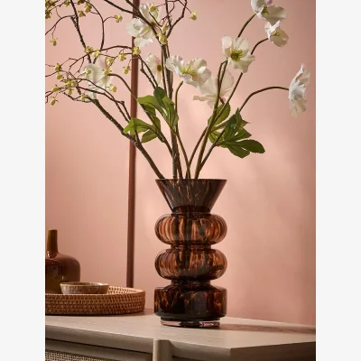 Cox and Cox Art Deco Style Glass Vase