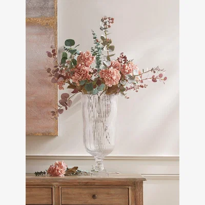 Cox and Cox Oversized Fluted Glass Vase