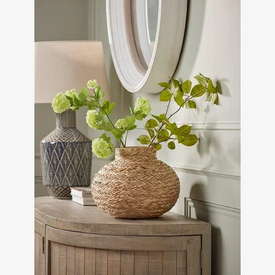 Cox and Cox Handwoven Seagrass Vase - Small