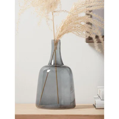 Cox and Cox NEW Blue Glass Bell Vase