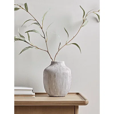 Cox and Cox Textured White Vase