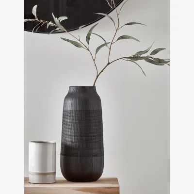 Cox and Cox Black Jar Vase