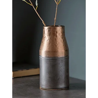 Cox and Cox Metallic Dipped Glaze Vase