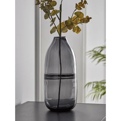 Cox and Cox Smoked Glass Bottle Vase