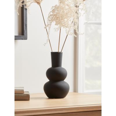 Cox and Cox Earthenware Bottle Vase - Black
