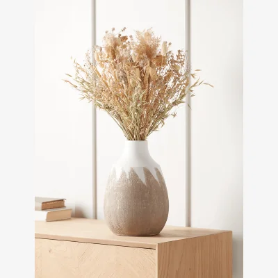 Cox and Cox NEW Textured Vase - White