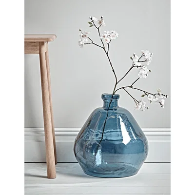 Cox and Cox Oversized Blue Vase