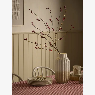 Cox and Cox Light Up Red Berry Spray