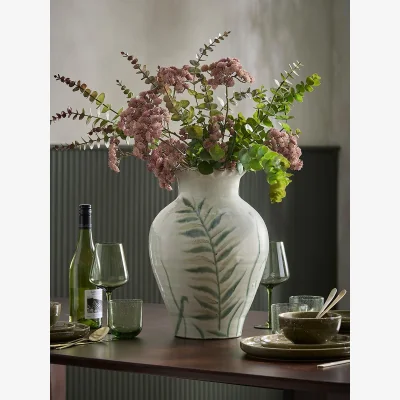 Cox and Cox Oversized Glazed Fern Vase