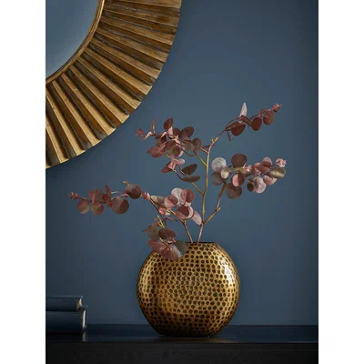 Cox and Cox NEW Round Hammered Vase