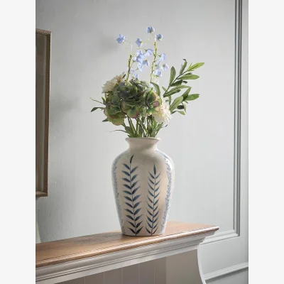 Cox and Cox Blue Flora Vase