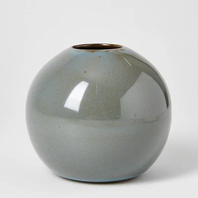 The Conran Shop Ball Vase Smoky Blue Medium