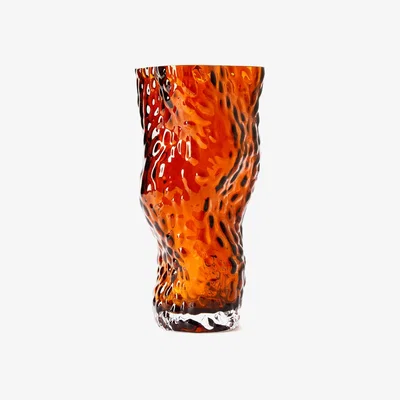 The Conran Shop Ostrea Rock Glass Vase in Rust