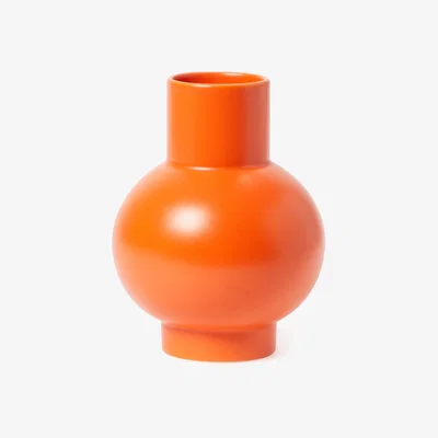 The Conran Shop Small Strøm Vase in Vibrant Orange By Raawii