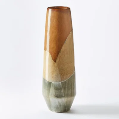 The Conran Shop Tall Aoki Vase in Mixed Brown