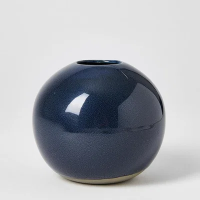 The Conran Shop Ball Vase Dark Blue Small