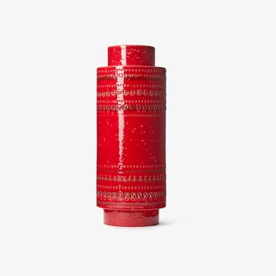 The Conran Shop Exclusive Rimini Red Vase Rocchetto By Bitossi Ceramiche