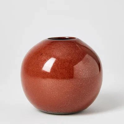The Conran Shop Ball Vase Rust Small