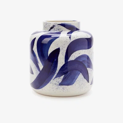 The Conran Shop Small Chequerboard Vase in Green By The Conran Shop