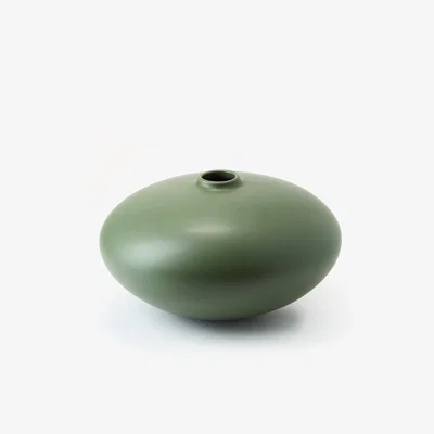 The Conran Shop Large Alev Vase 02 in Elm Green