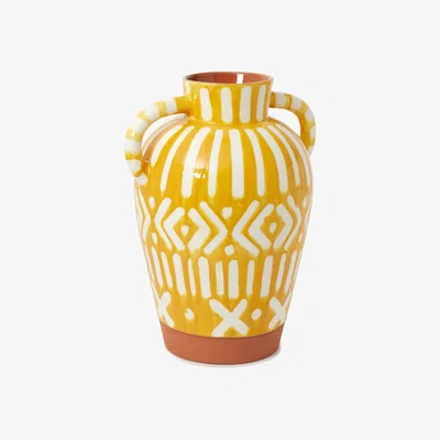 The Conran Shop Exclusive Shams Vase in Yellow By Bouchra Boudoua