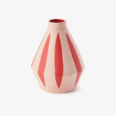 The Conran Shop Exclusive Diamond Vase in Pink & Red By Sophie Alda
