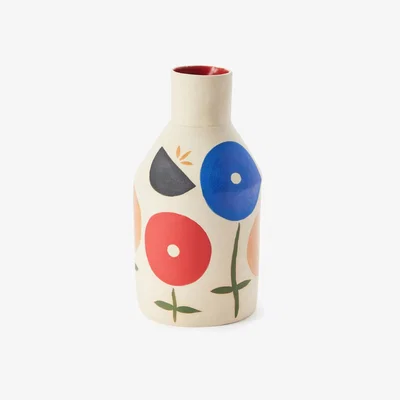 The Conran Shop Exclusive Bottle Vase With Flowers By Sophie Alda