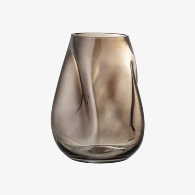 Cult Furniture Galwell Curved Glass Vase, Brown
