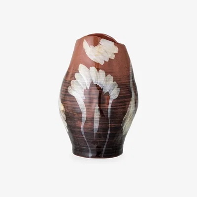 Cult Furniture Meg Stoneware Vase, Brown