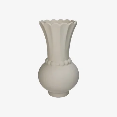 Casa by JJ Timeless Ivory Vase with Bobbin Accent