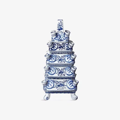Casa by JJ Delft Tulipiere Tall - Hand Painted Ceramic
