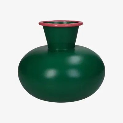 Casa by JJ Sturdy Green Iron Vase
