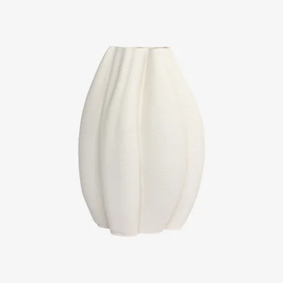 Casa by JJ Emilie White Ceramic Vase