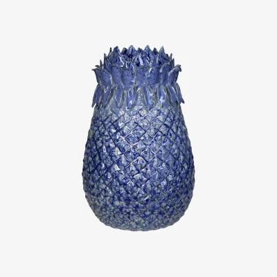 Casa by JJ Blue Pineapple Stoneware Vase Large