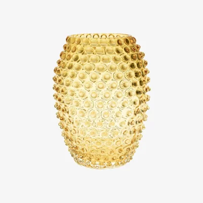 Casa by JJ Tall Yellow Hand Blown Vase