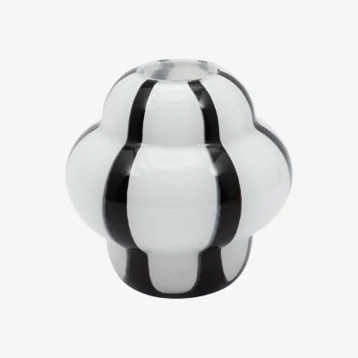 Casa by JJ Amelia Zebra Black and White Striped Vase