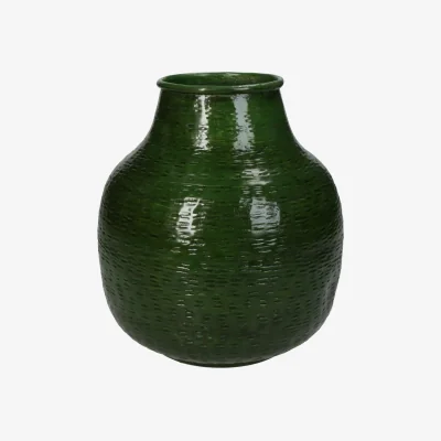 Casa by JJ Metal Green Vase for Durability Lovers