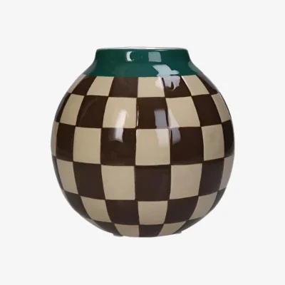 Casa by JJ Check Mate: Our Playful Rounded Vase