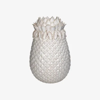 Casa by JJ Large White Pineapple Vase