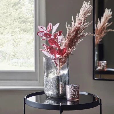 Dunelm Silver Glass Vase Silver
