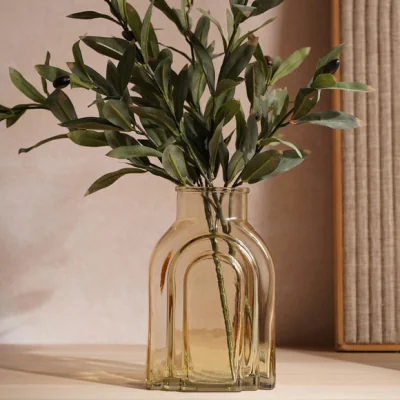 Dunelm Hestia Wide Neck Glass Vase