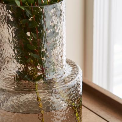 Dunelm Glass Floor Vase Smoke (Grey)