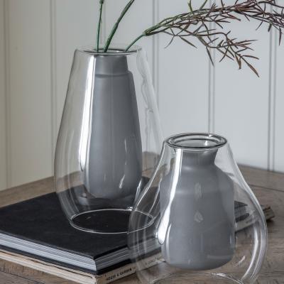 Dunelm Rainham Vase Grey