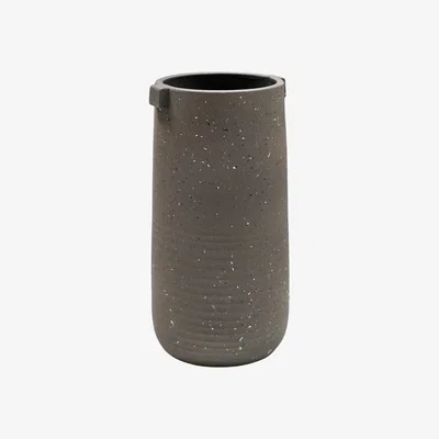 Dunelm Aurora Terrazzo Handles Tall Vase Slate